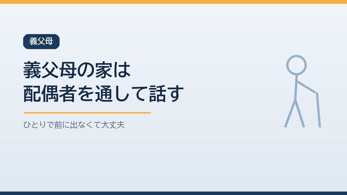 義父母の家の防災は配偶者を通して伝え、きょうだいと方針をそろえ、親の物を勝手に捨てないことを示すバナー画像